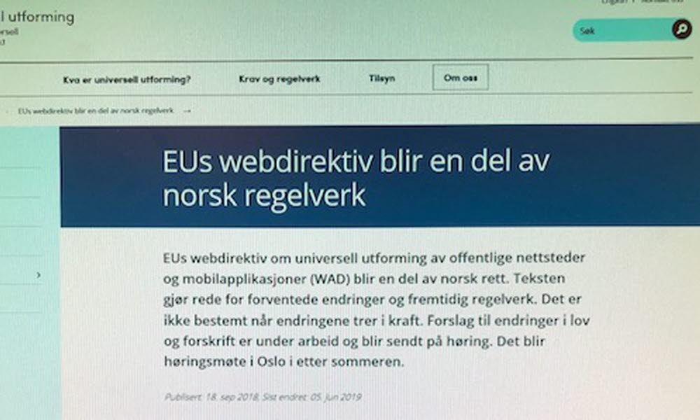 EUs webdirektiv